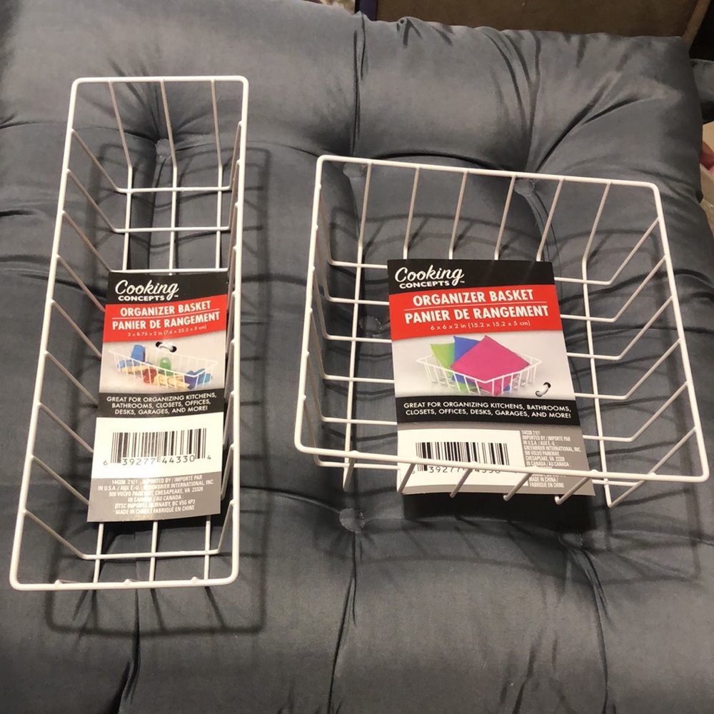 (2) Organizer Baskets